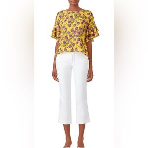 Delphi Collective Floral Sienna Top Size XS